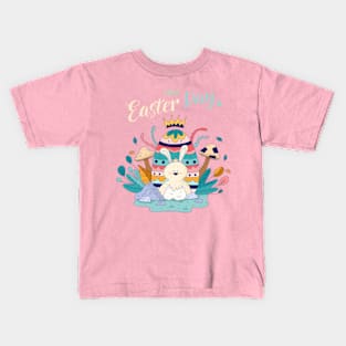 Happy Easter Bunny Rabbit Funny Easter Egg for Women & Girls Kids T-Shirt